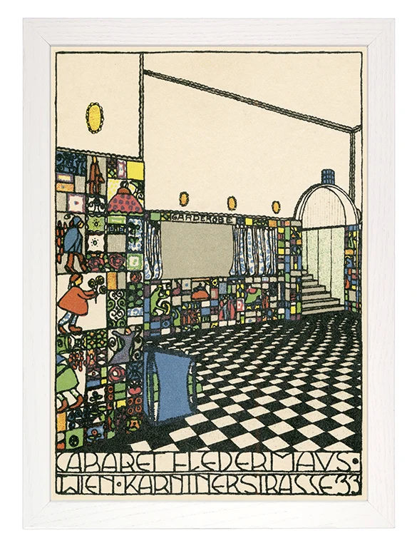 Kunstdruck: Wiener Werkstätte Kabarett Fledermaus