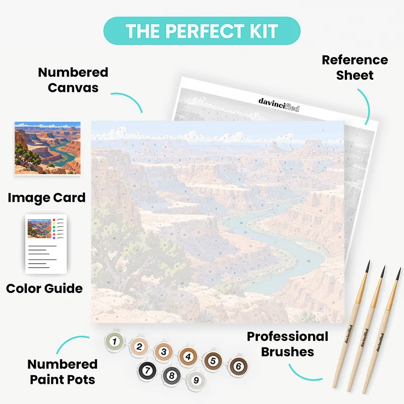 White Rim Overlook - Paint by Numbers Kit