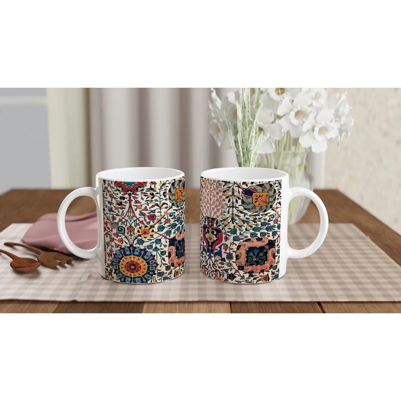 Keramiktasse Kerman-Teppich