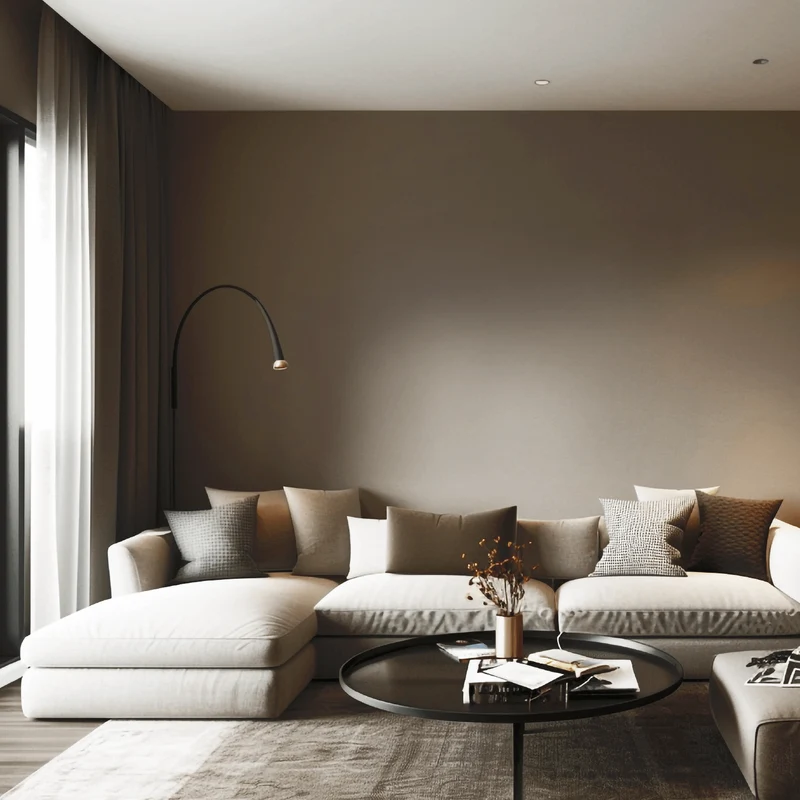 Wandfarbe Taupe No. 190 Design Collection edelmatt