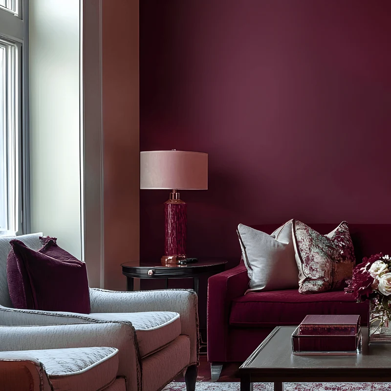 Wandfarbe Weinrot No. 492 Design Collection edelmatt
