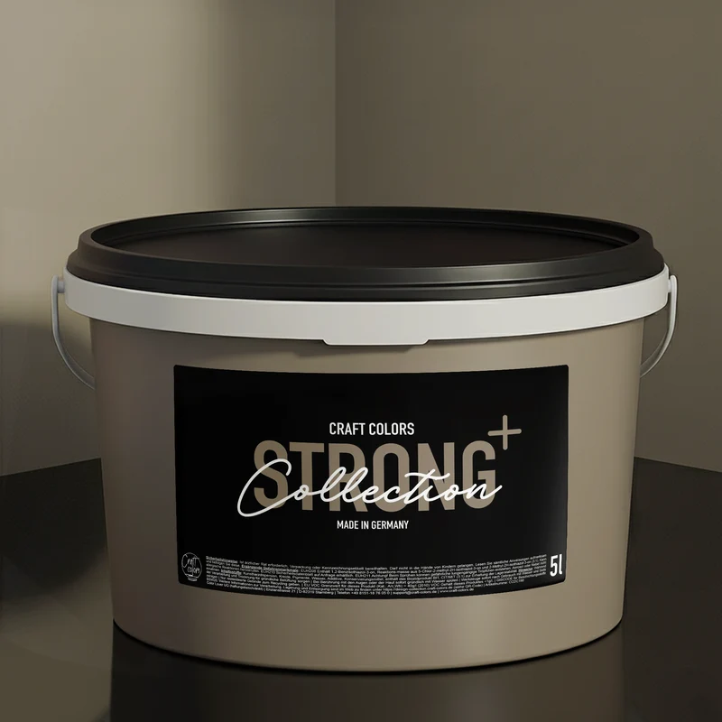 Wandfarbe Taupe Betongrau No. 742 matt Strong+ ( 5L ) Nassabriebklasse 1