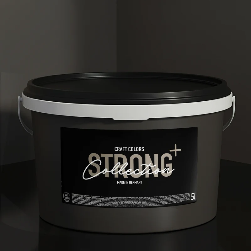 Wandfarbe Anthrazit No. 980 matt Strong+ ( 5L ) Nassabriebklasse 1