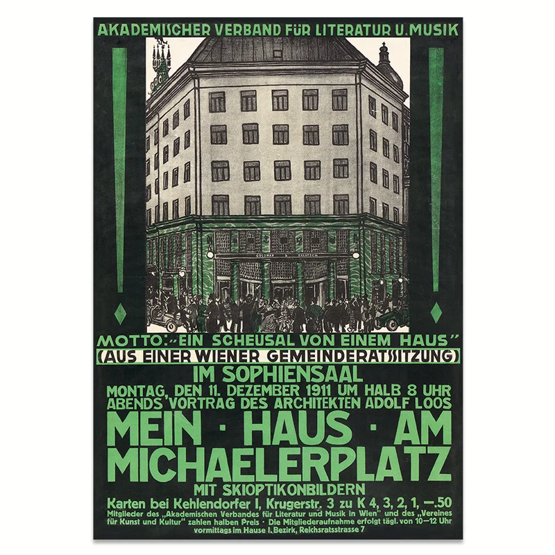 Kunstdruck: Mein Haus am Michaelerplatz