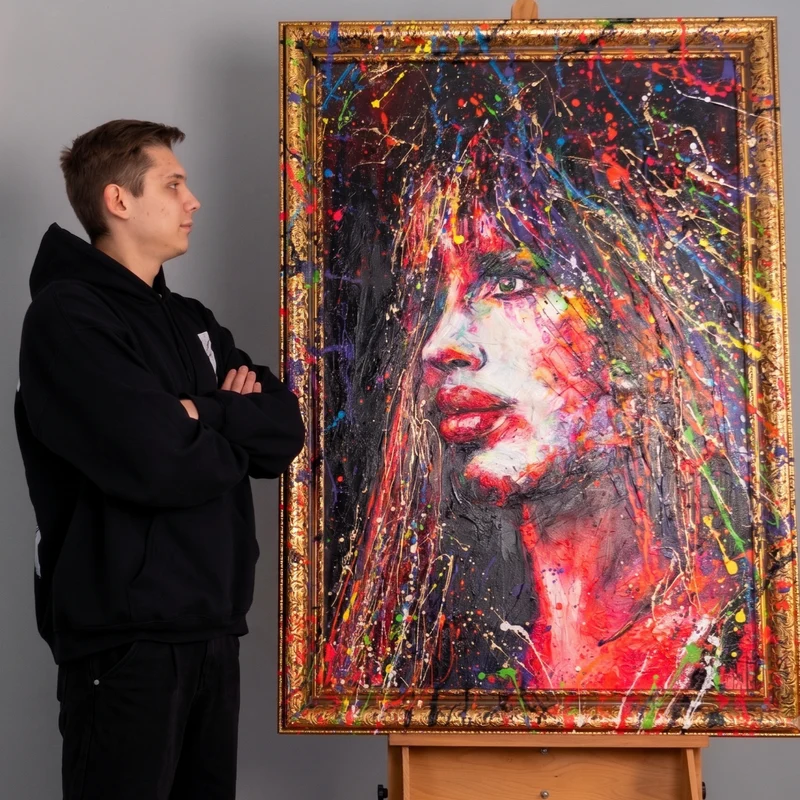 Einzelportrait malen lassen – Dein Foto als Kunstwerk