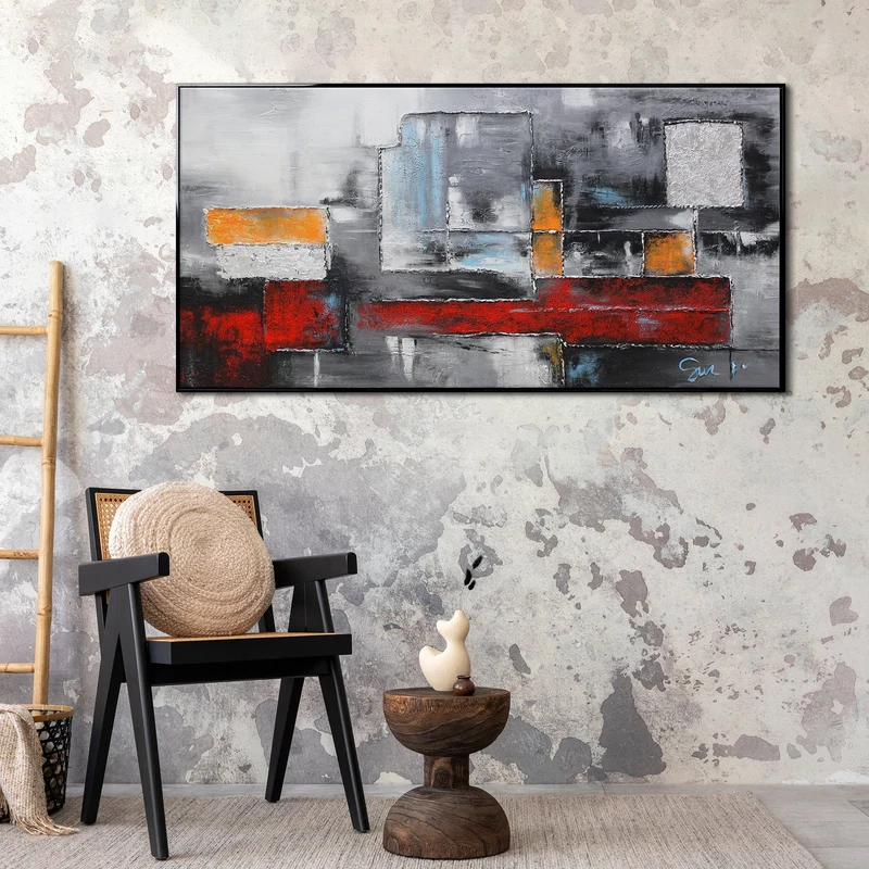 Handgemalte bilder acryl abstrakt "Abstraktion"