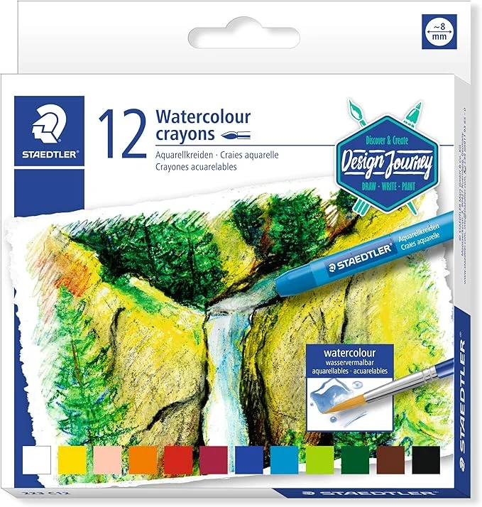 Staedtler Watercolour Crayon Box 12