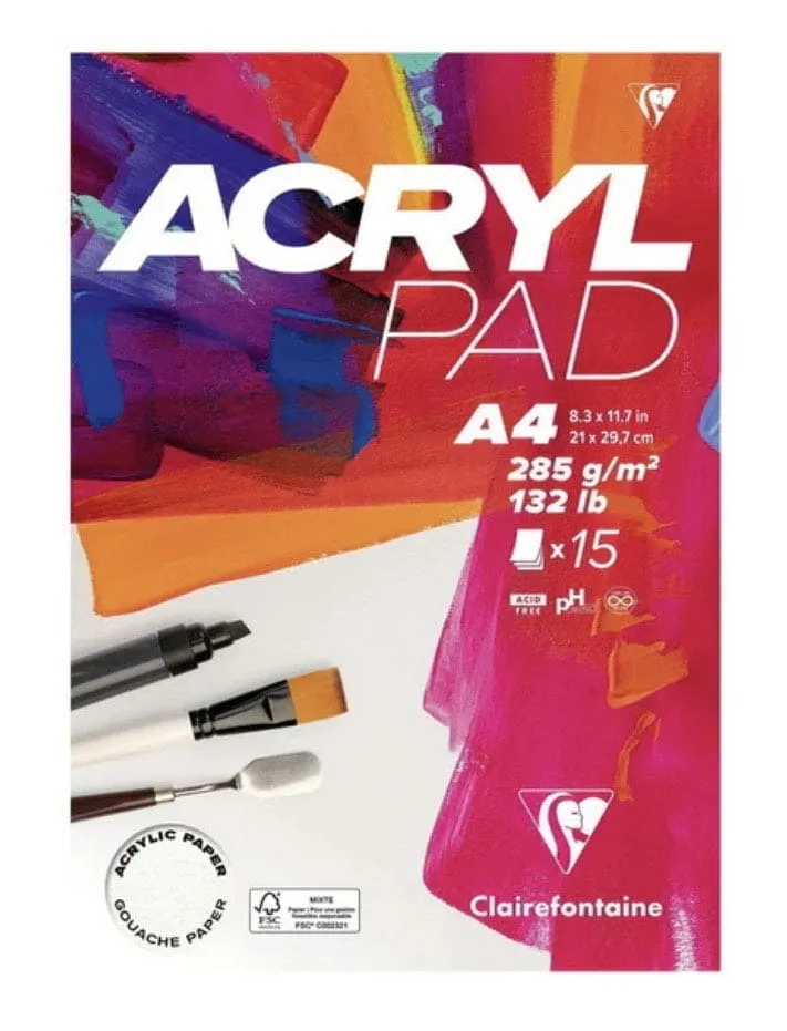 Clairefontaine Acryl Pad A4