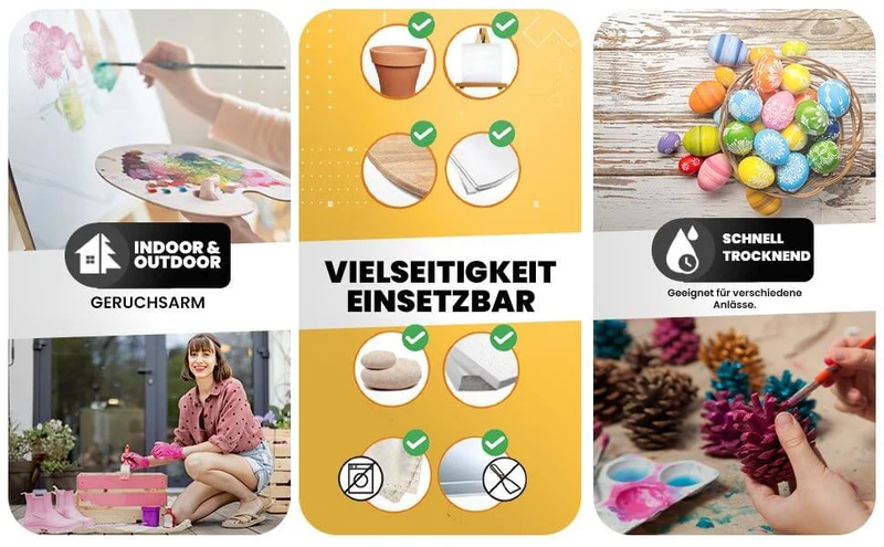 Acrylfarbe Starter Set - Malfarben | 10 x 250ml