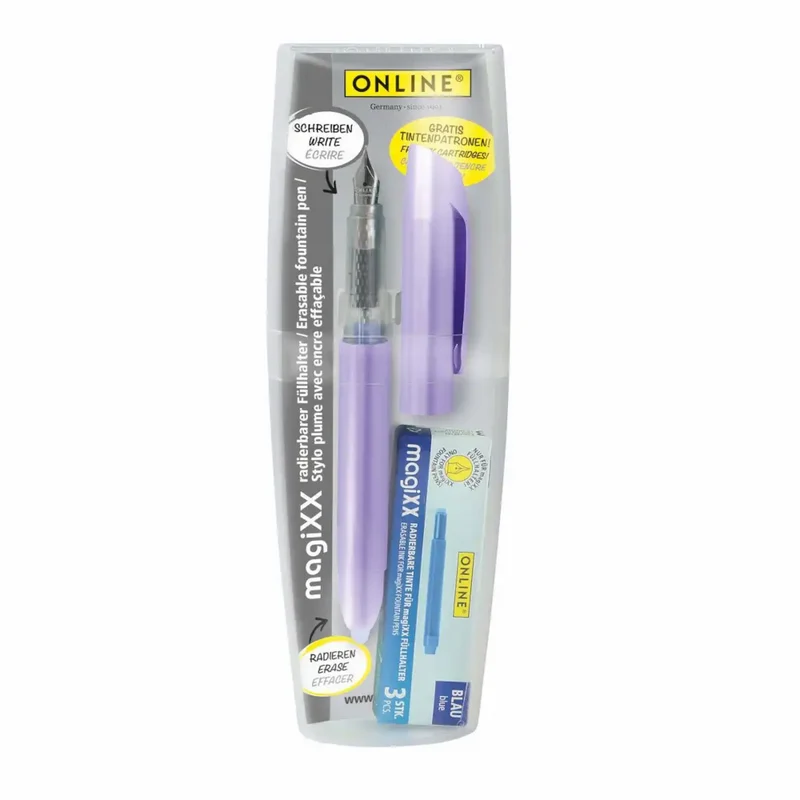 ONLINE MagiXX Füllhalter Geschenkset Violett, radierbar
