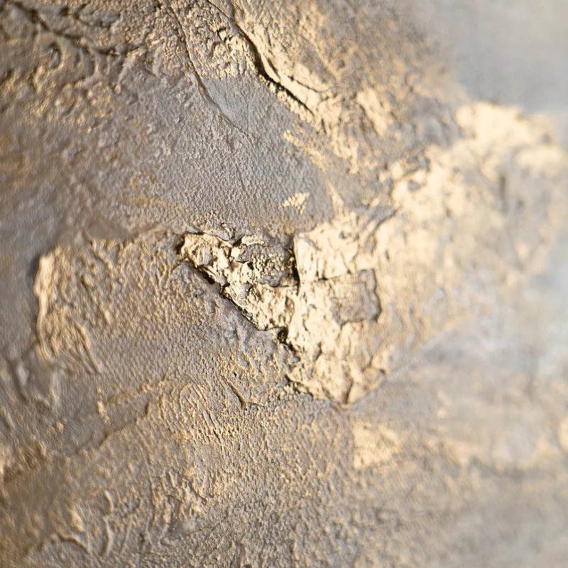 „Meeresleuchten“ – Handgemaltes Küsten-Triptychon mit goldenem Rahmen