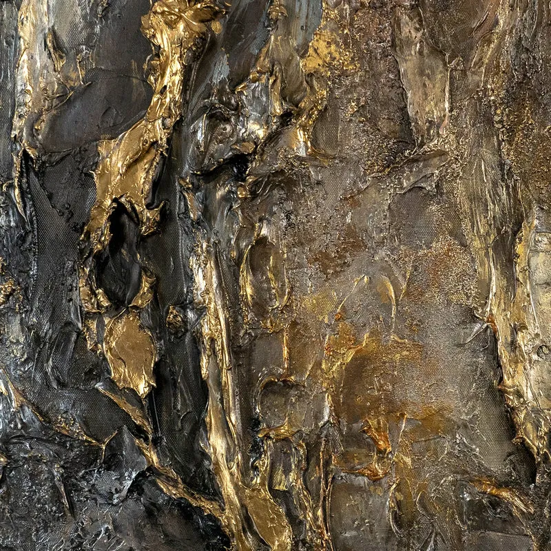 Handgemaltes abstraktes Gemälde „Universum I" – 60x40 cm mit Rahmen