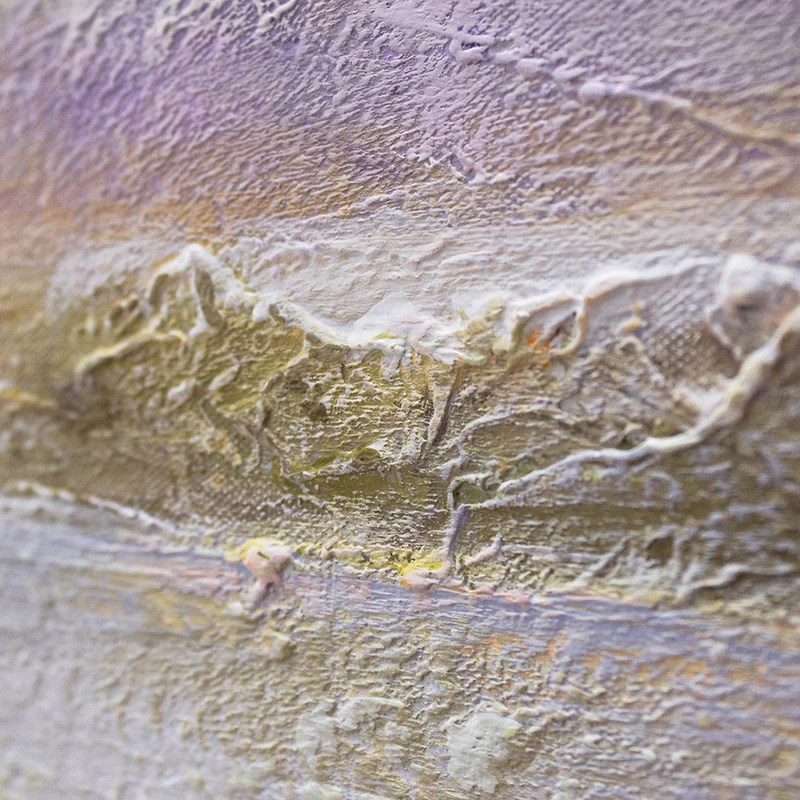 Abstrakte landschaftsmalerei handgemalt "Meer Dämmerung"