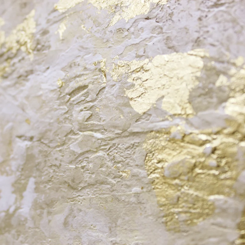Moderne abstrakte Kunst - Acrylmalerei mit goldenen Akzenten