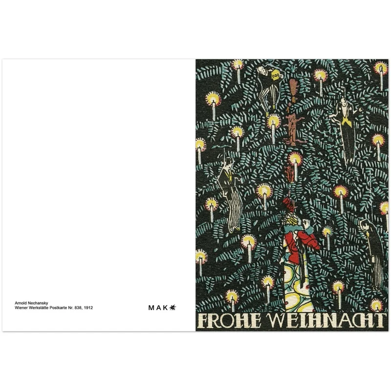 Set mit 10 Weihnachtskarten der Wiener Werkstätte
