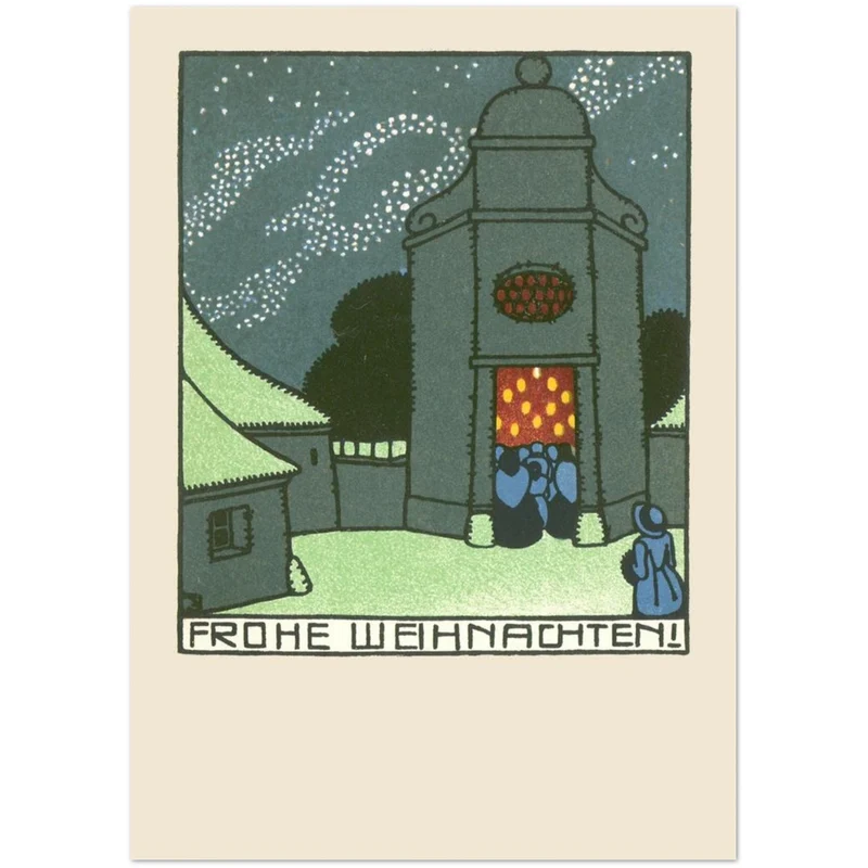 Set von 10 Wiener Werkstätte Weihnachtskarten