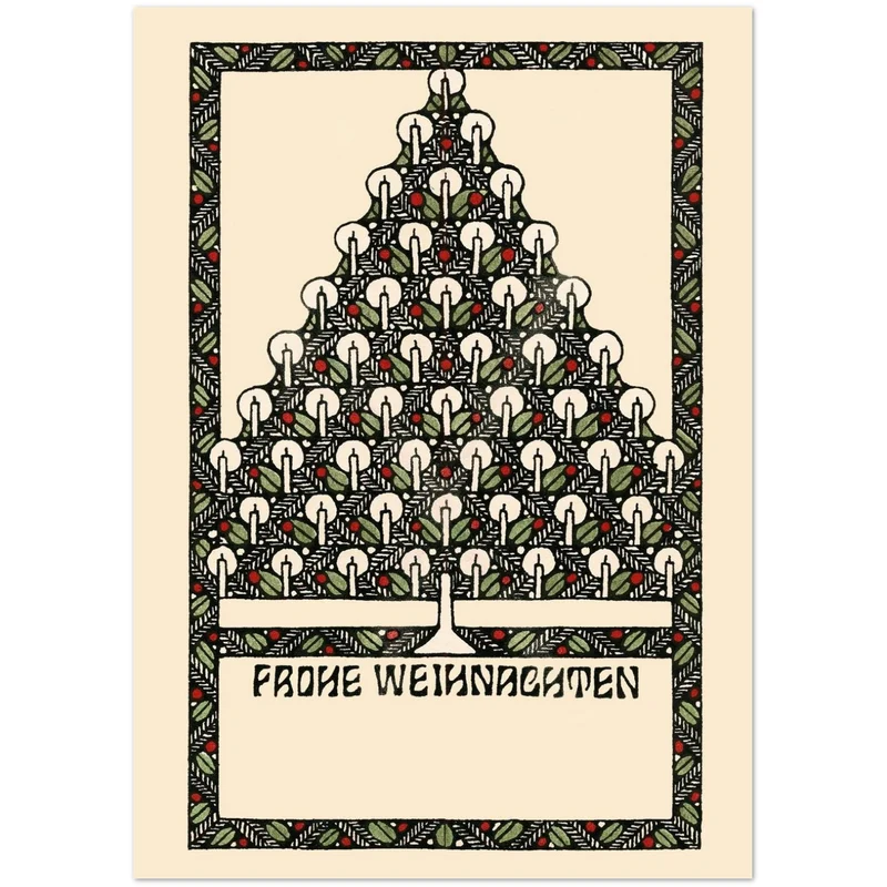 Set mit 10 Weihnachtskarten der Wiener Werkstätte