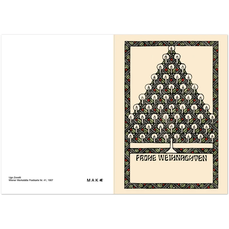 Set mit 10 Weihnachtskarten der Wiener Werkstätte
