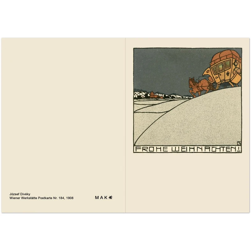Set mit 10 Weihnachtskarten der Wiener Werkstätte