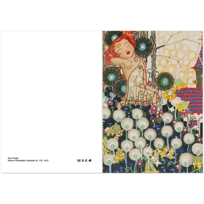 Set mit 10 Weihnachtskarten der Wiener Werkstätte