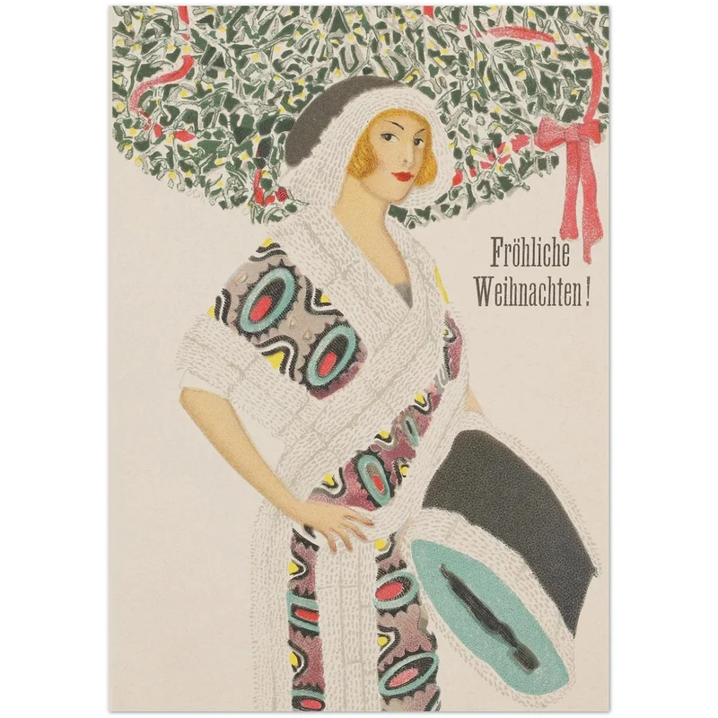Set mit 10 Weihnachtskarten der Wiener Werkstätte