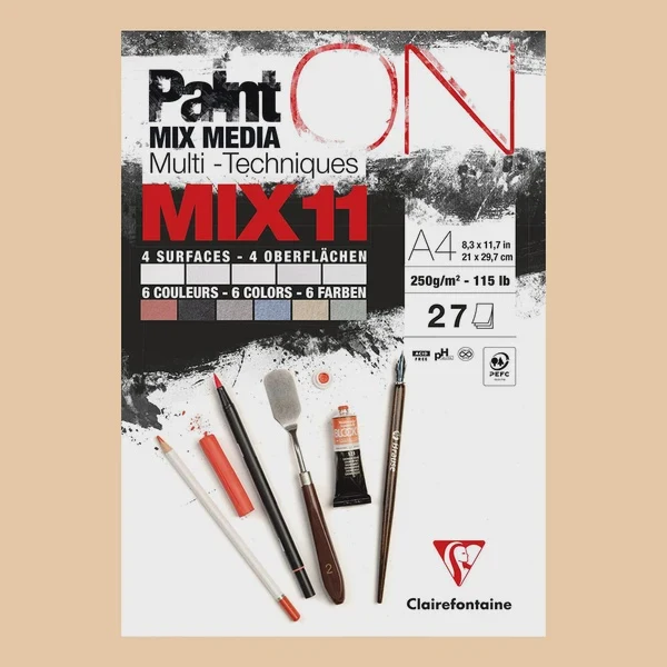 Clairefontaine Paint'On Mix 11 Colour Pads