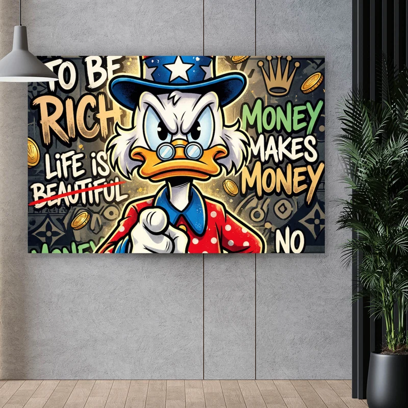Poster Money Makes Money Querformat