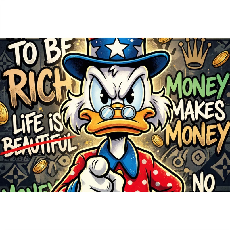 Poster Money Makes Money Querformat