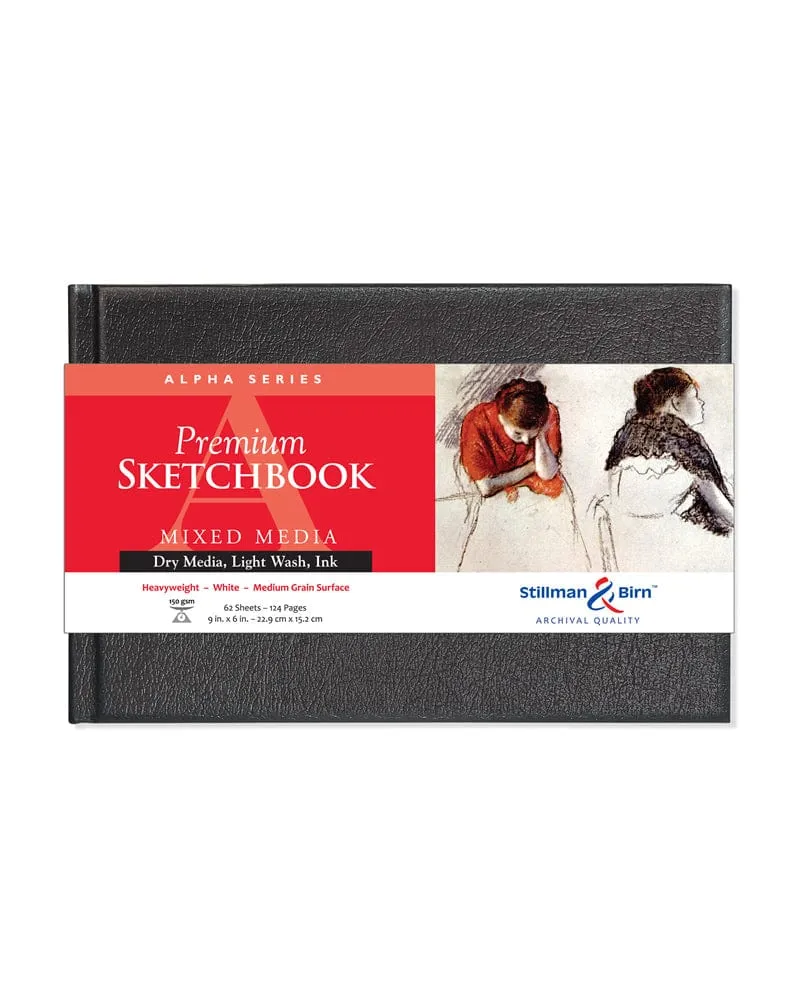 Alpha Series Premium Sketchbook (Medium Grain)