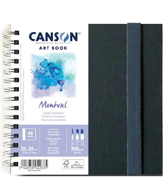 Montval Art Book 300gsm Cold Pressed 20x20cm