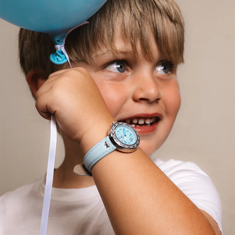 Kinderuhr Hellblau 30mm