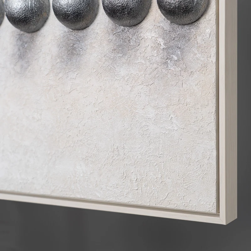 Focused Energy – handgemaltes Motivationsbild fürs Büro mit 3D-Relief, 140 × 70 cm