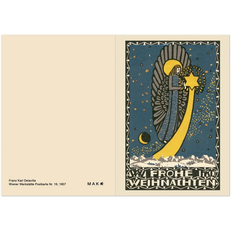 Set mit 10 Weihnachtskarten der Wiener Werkstätte