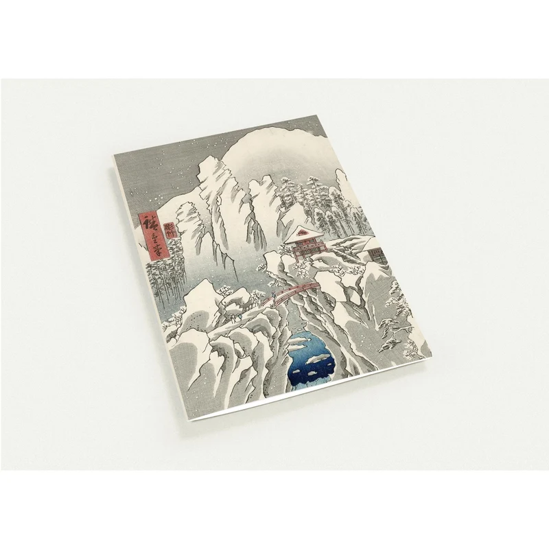 Set mit 10 Karten mit Winterlandschaft