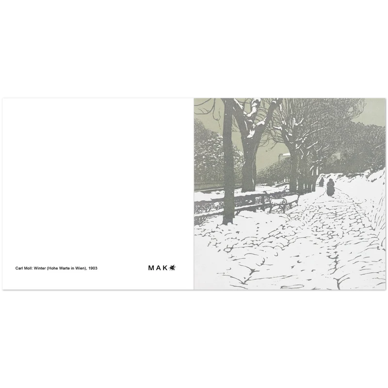 Set mit 10 Karten mit winterlichem Motiv
