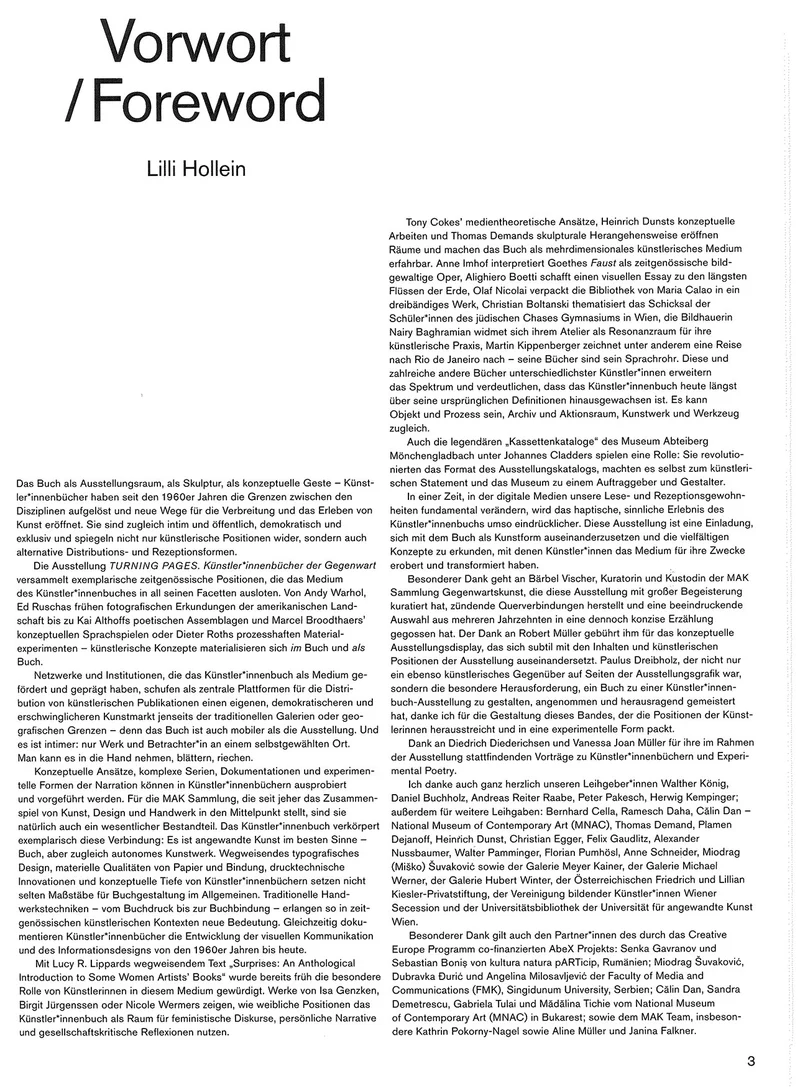 TURNING PAGES. Künstler*innenbücher der Gegenwart
