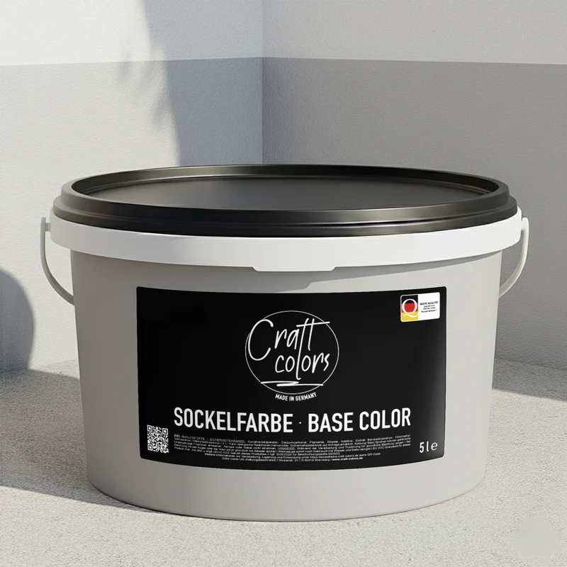 Sockelfarbe / Fassadenfarbe 5L | Seidengrau – Nassabriebklasse 1