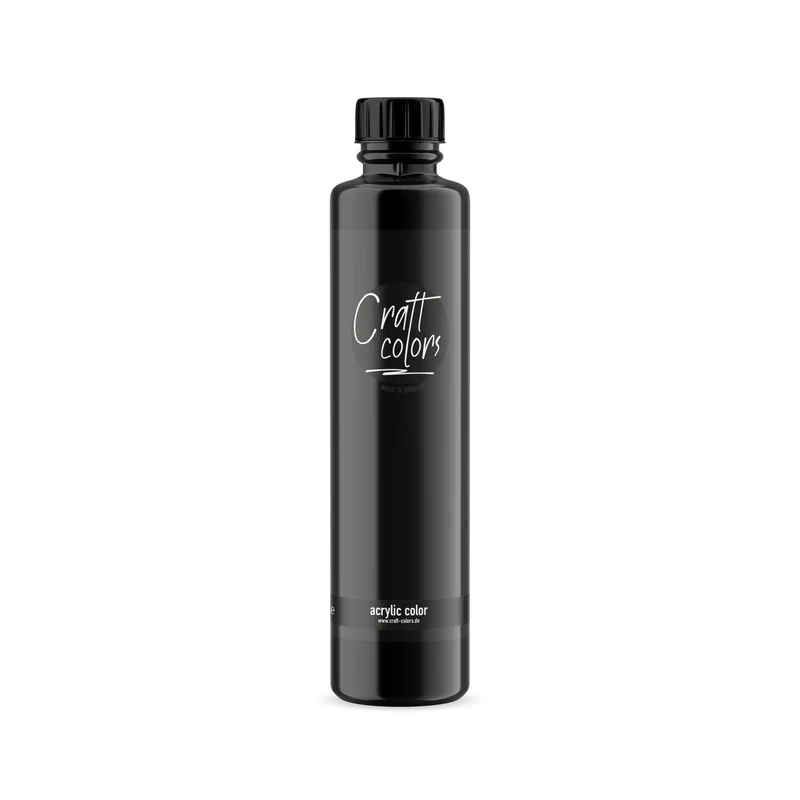 Acrylfarbe Schwarz | 750ml | Made in Germany