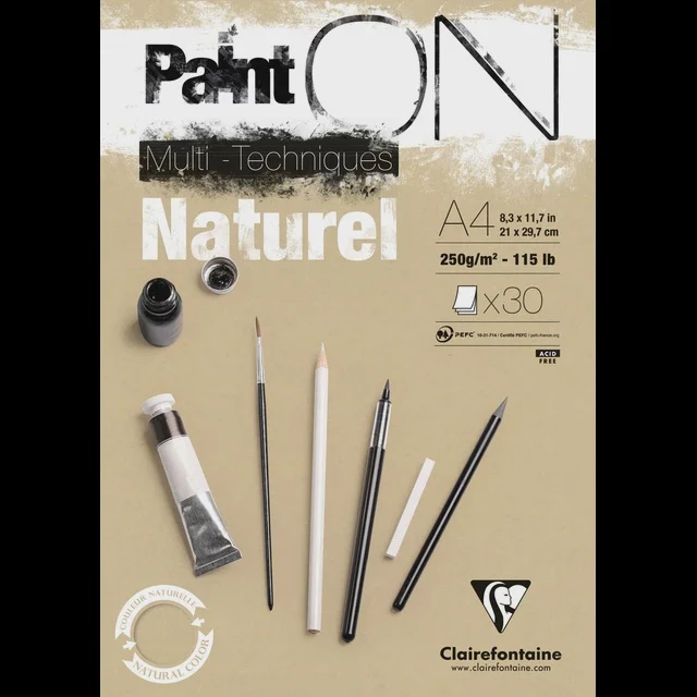Clairefontaine Paint'On Mix Media Natural Pads