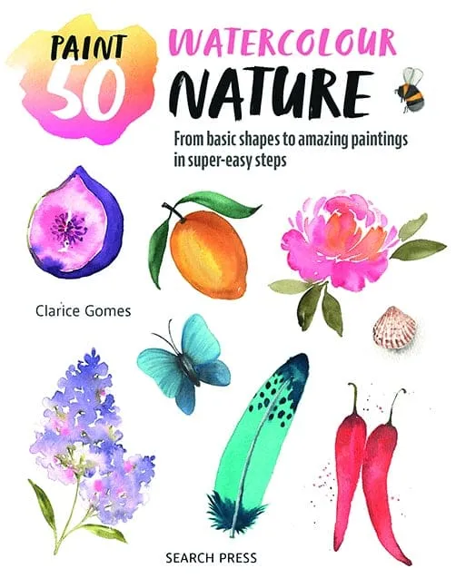 Paint 50 Watercolour Nature Book