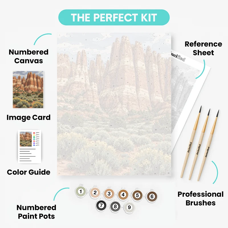 Needles Spires - Paint by Numbers Kit