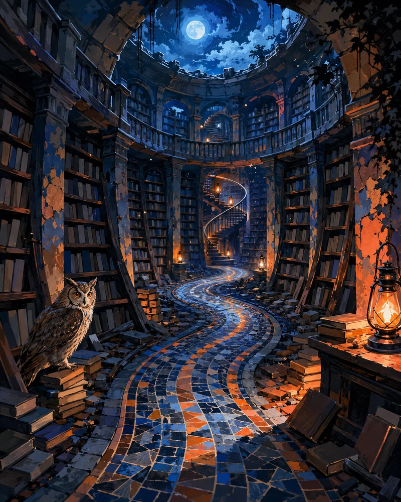 Malen nach Zahlen – Die vergessene Bibliothek