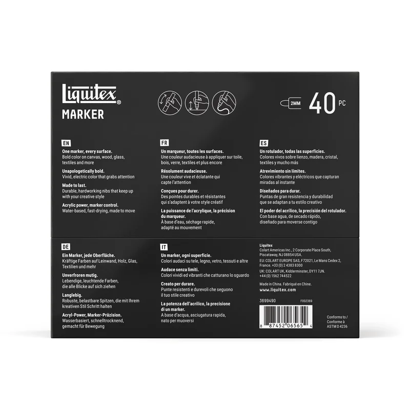 Liquitex - Marker Set 40x2mm, Radical