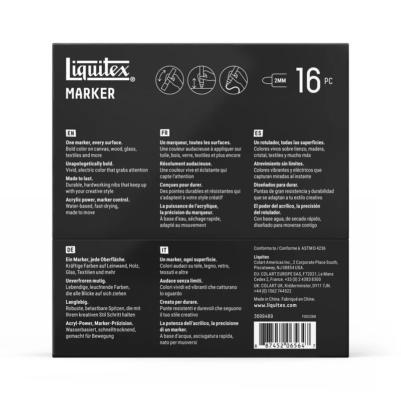 Liquitex - Marker Set 16x2mm, Expression
