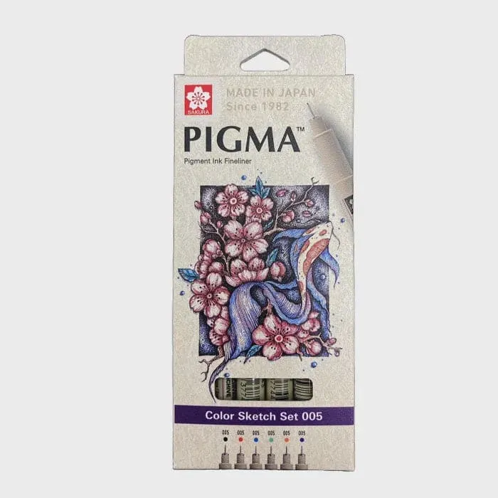 Sakura Pigma 005 Colour Sketch Set of 6