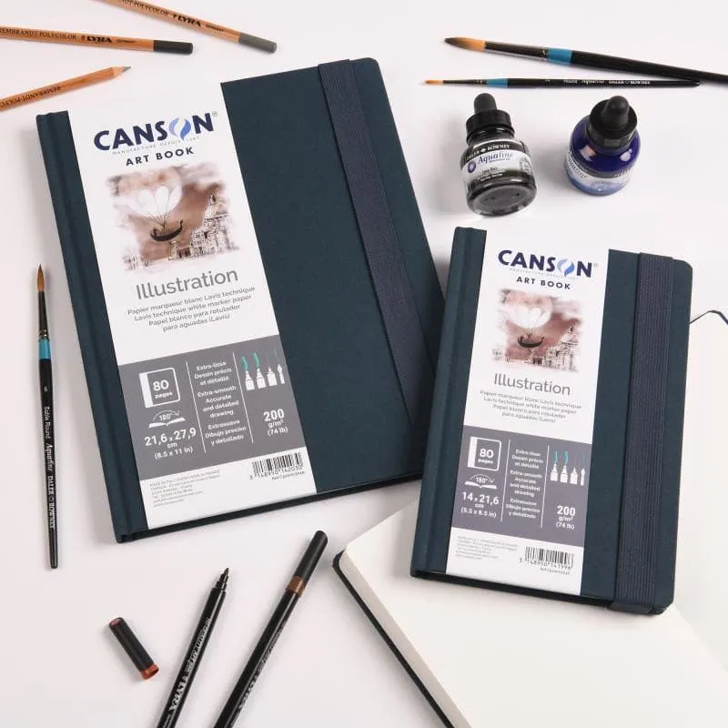 Canson Art Book 200gsm Illustration Hard Cover