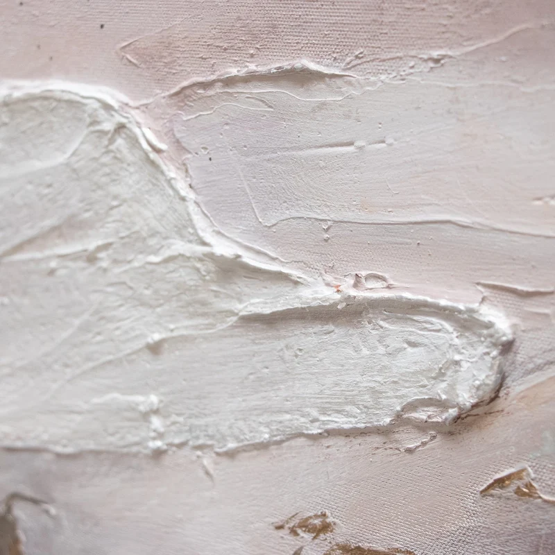 „Relax“ – abstraktes Triptychon in sanften Beige- und Grautönen