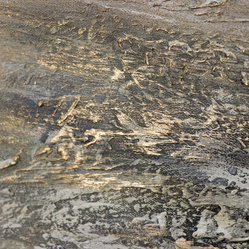 Triptychon „Kraft der Elemente" – Handgemaltes abstraktes Wandbild in Gold & Gra