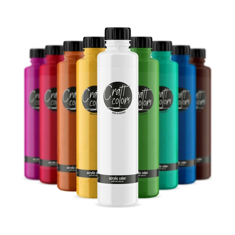 Acrylfarbe Set XL - Malfarben | 10 x 750ml