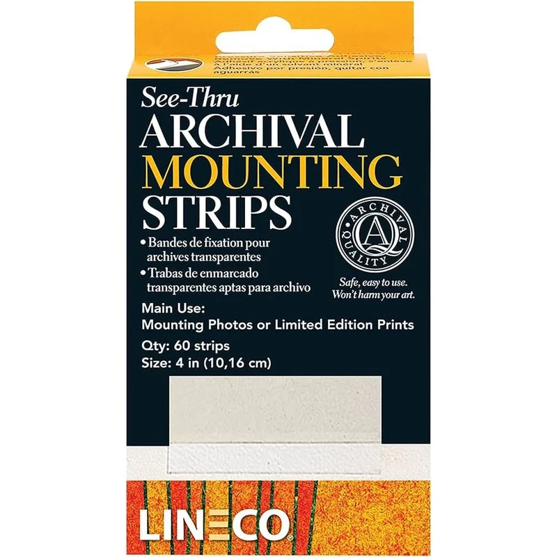 Archival Mounting Strips Pk 12